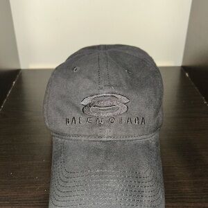 Balenciaga Dark Gray Logo Cap